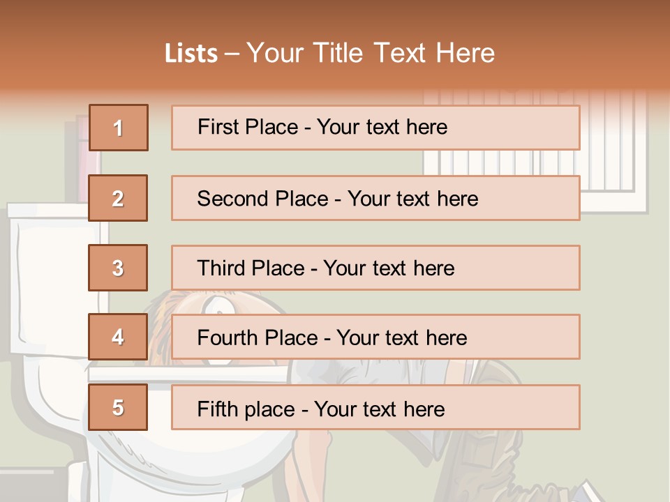 Vomiting Unhappy Clipart PowerPoint Template