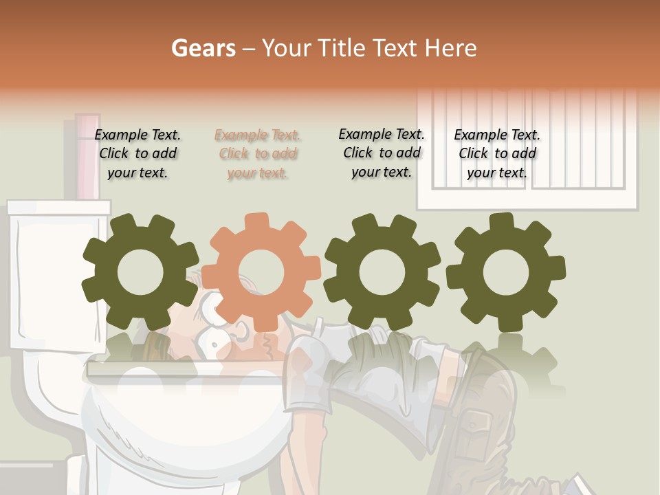 Vomiting Unhappy Clipart PowerPoint Template