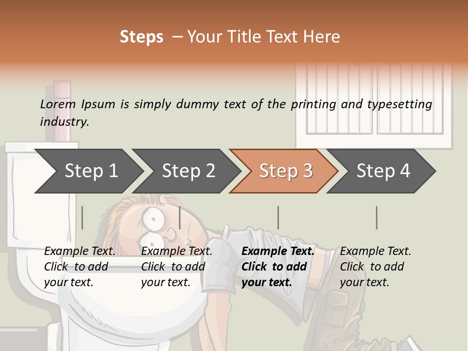 Vomiting Unhappy Clipart PowerPoint Template