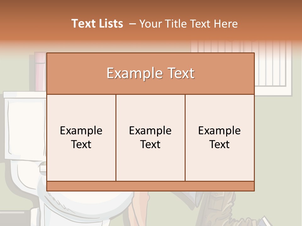 Vomiting Unhappy Clipart PowerPoint Template
