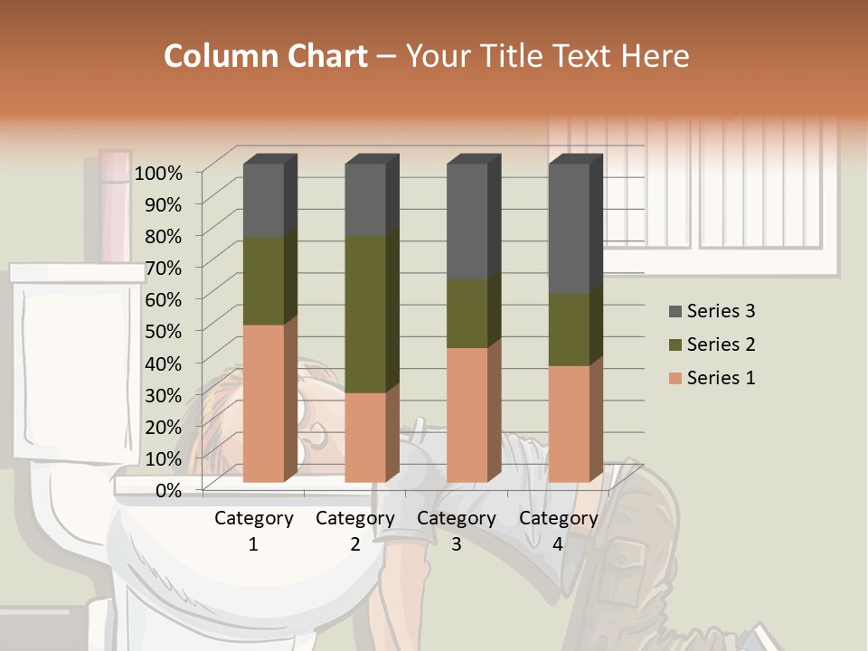 Vomiting Unhappy Clipart PowerPoint Template