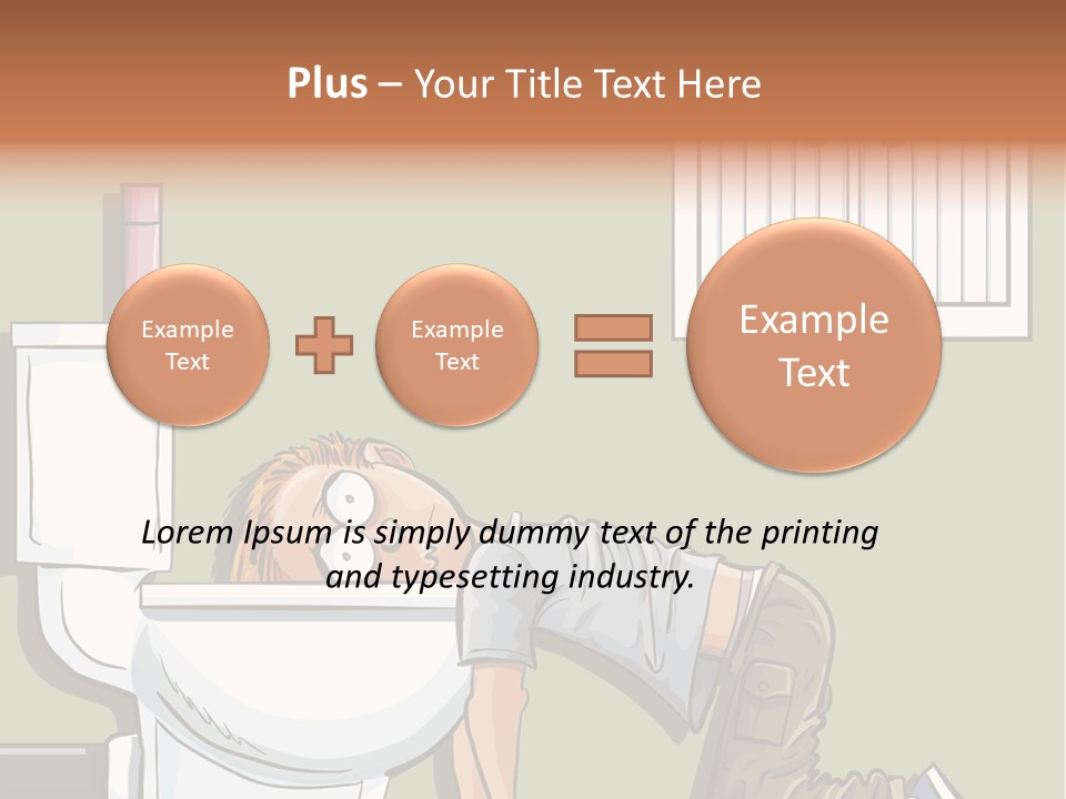 Vomiting Unhappy Clipart PowerPoint Template