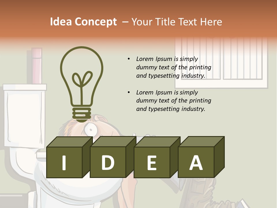 Vomiting Unhappy Clipart PowerPoint Template