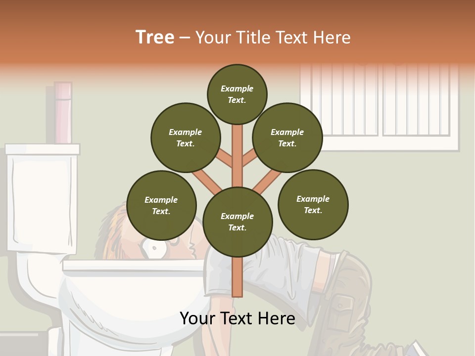 Vomiting Unhappy Clipart PowerPoint Template
