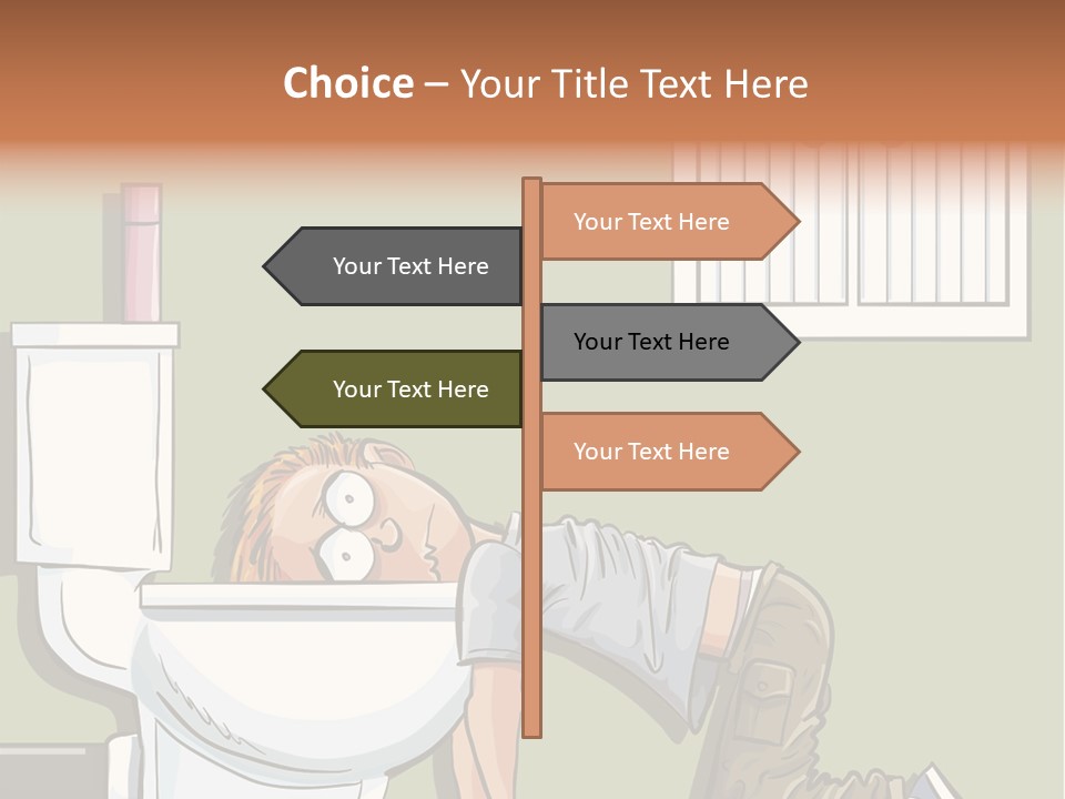 Vomiting Unhappy Clipart PowerPoint Template