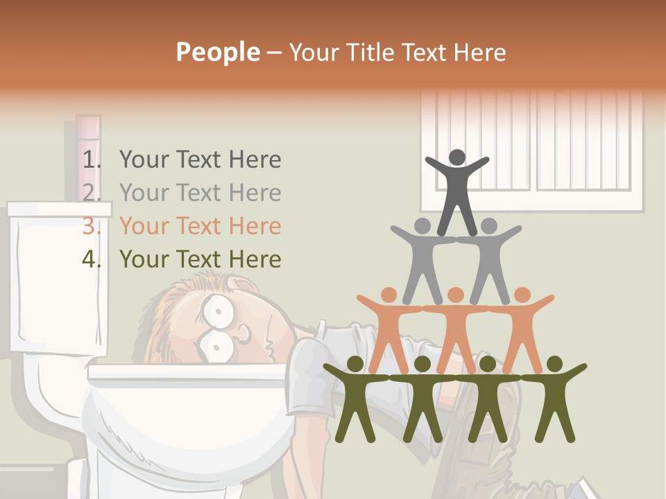 Vomiting Unhappy Clipart PowerPoint Template