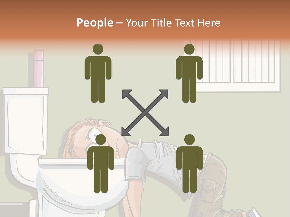 Vomiting Unhappy Clipart PowerPoint Template