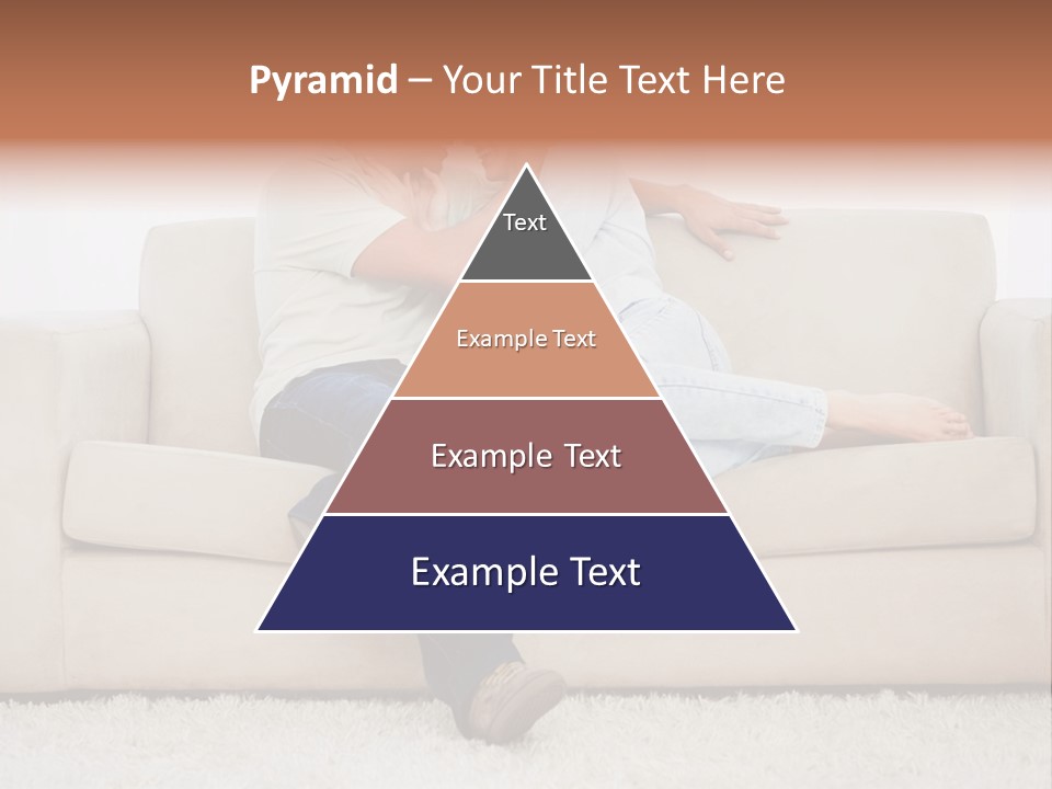 Brunette Relaxing Couple PowerPoint Template