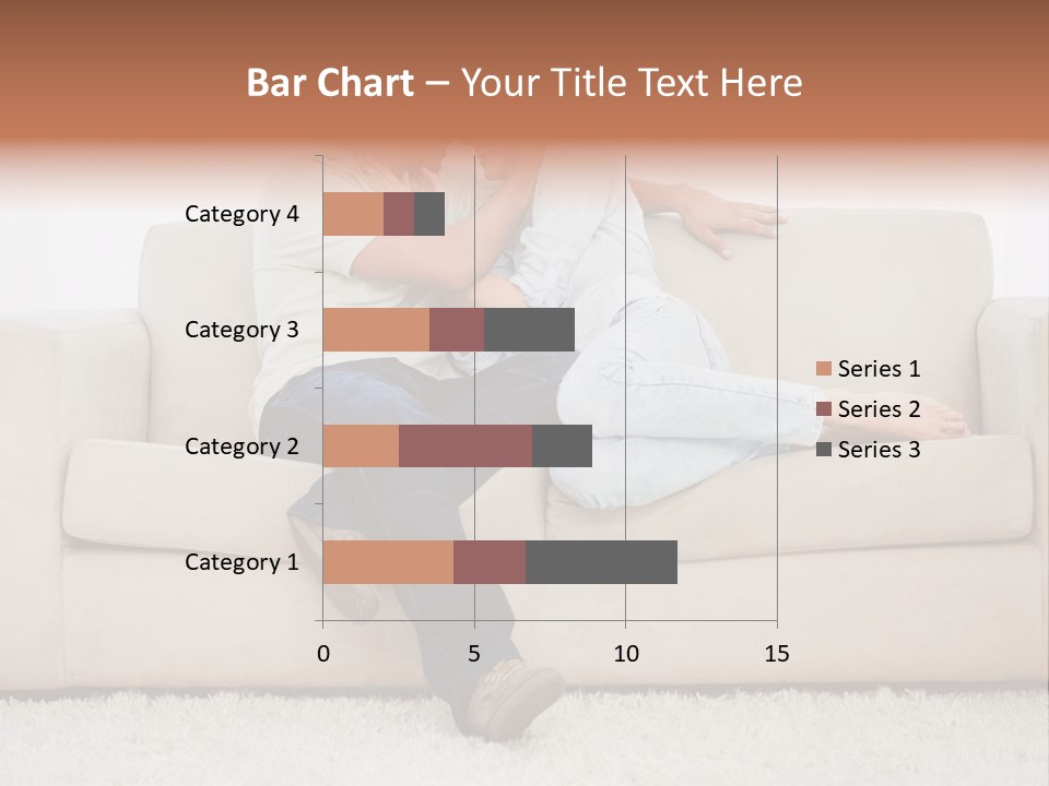 Brunette Relaxing Couple PowerPoint Template