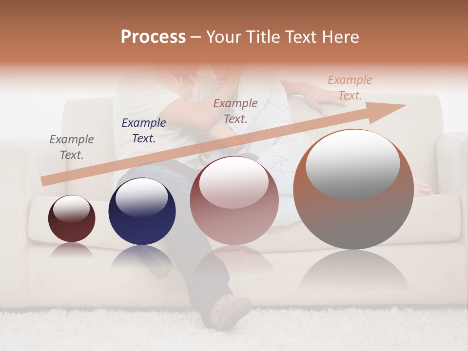 Brunette Relaxing Couple PowerPoint Template