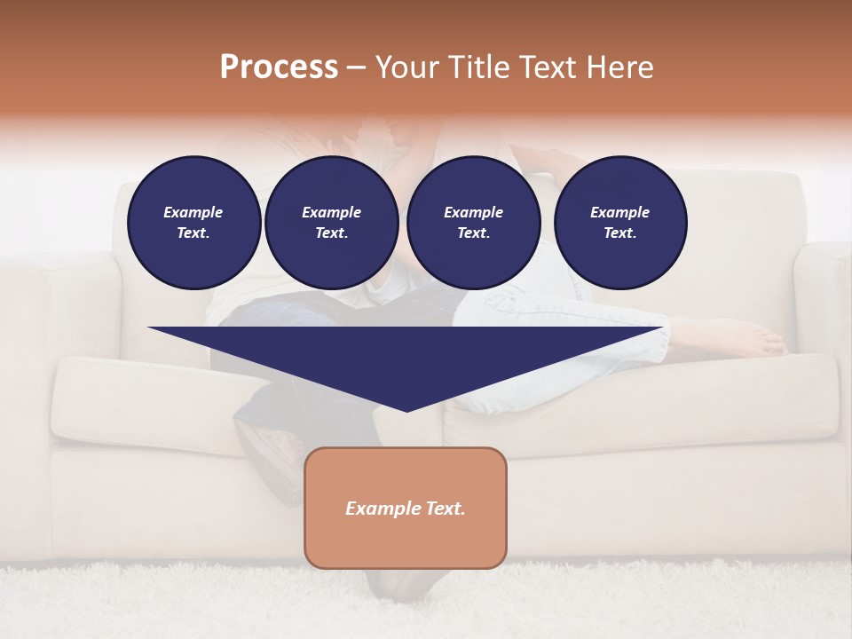 Brunette Relaxing Couple PowerPoint Template