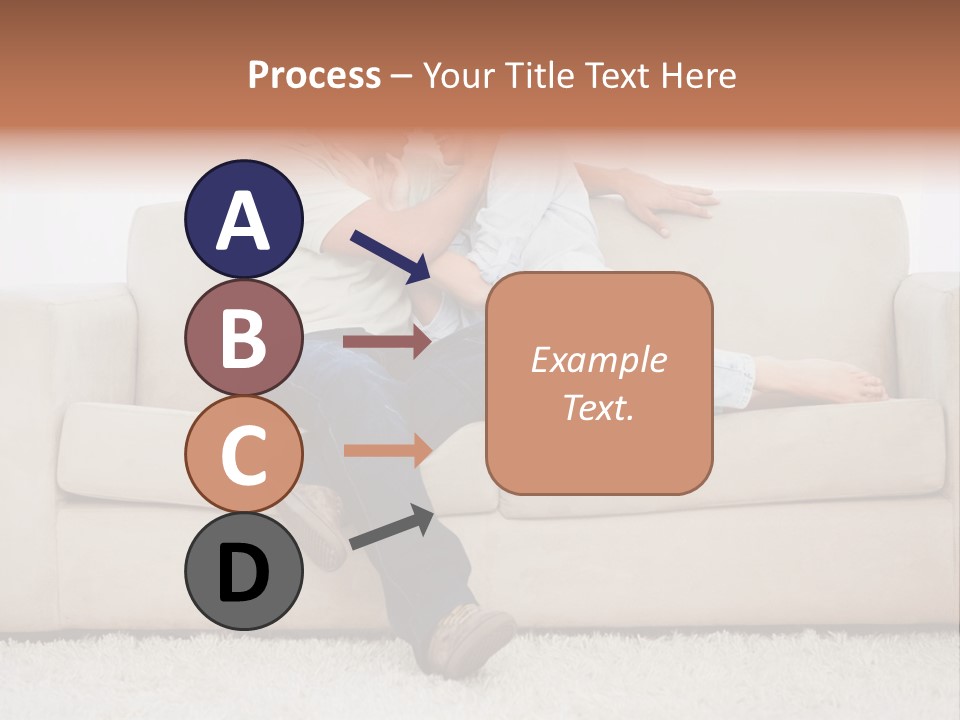 Brunette Relaxing Couple PowerPoint Template