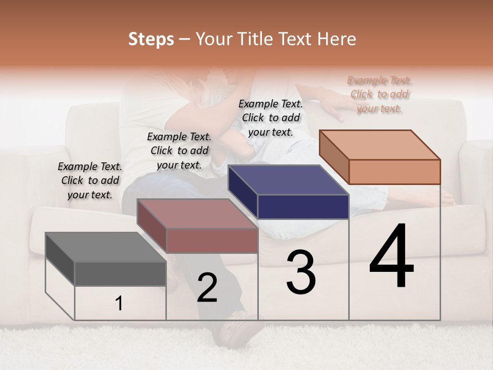 Brunette Relaxing Couple PowerPoint Template