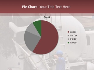 Construction Truck Building PowerPoint Template