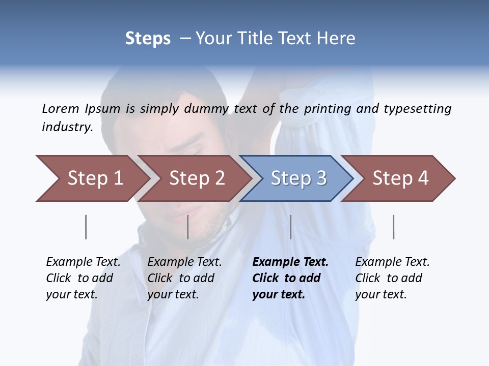 Humor Hyperhidrosis People PowerPoint Template