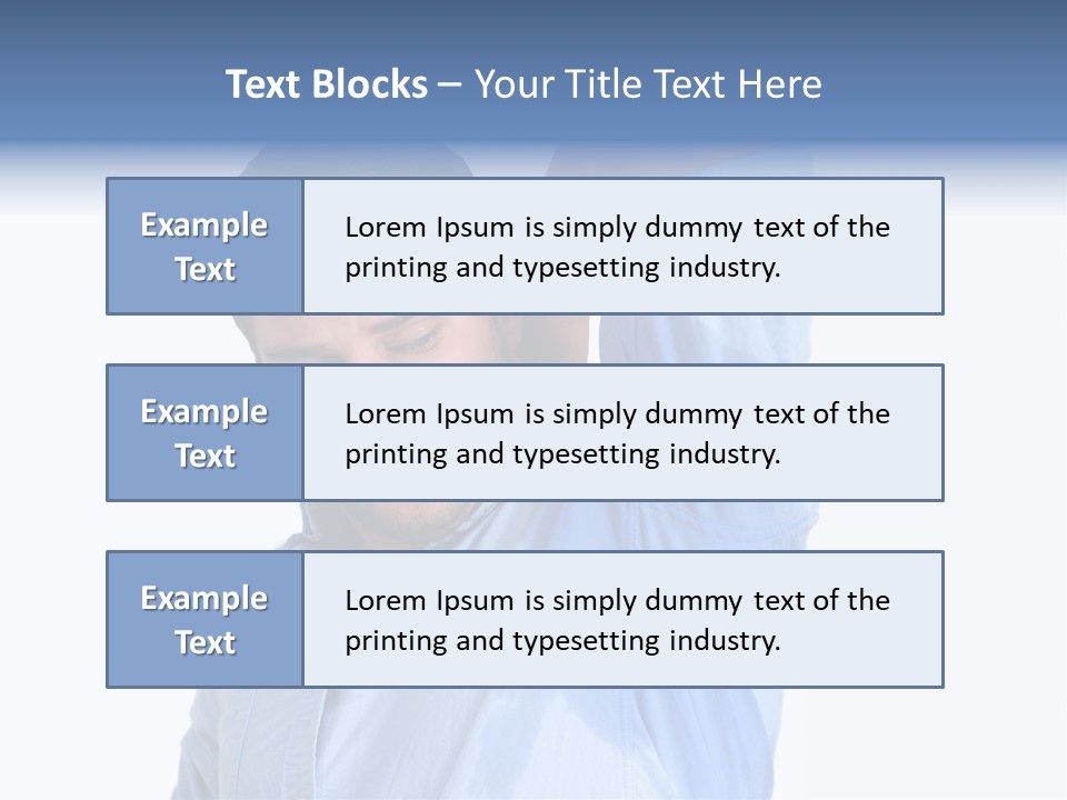 Humor Hyperhidrosis People PowerPoint Template