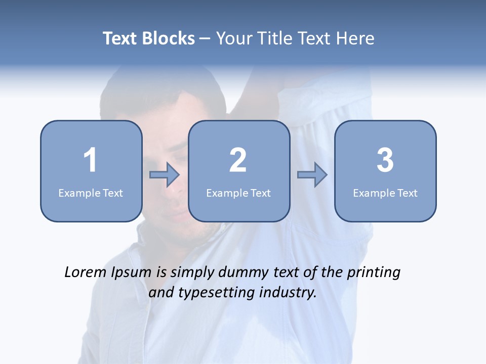 Humor Hyperhidrosis People PowerPoint Template