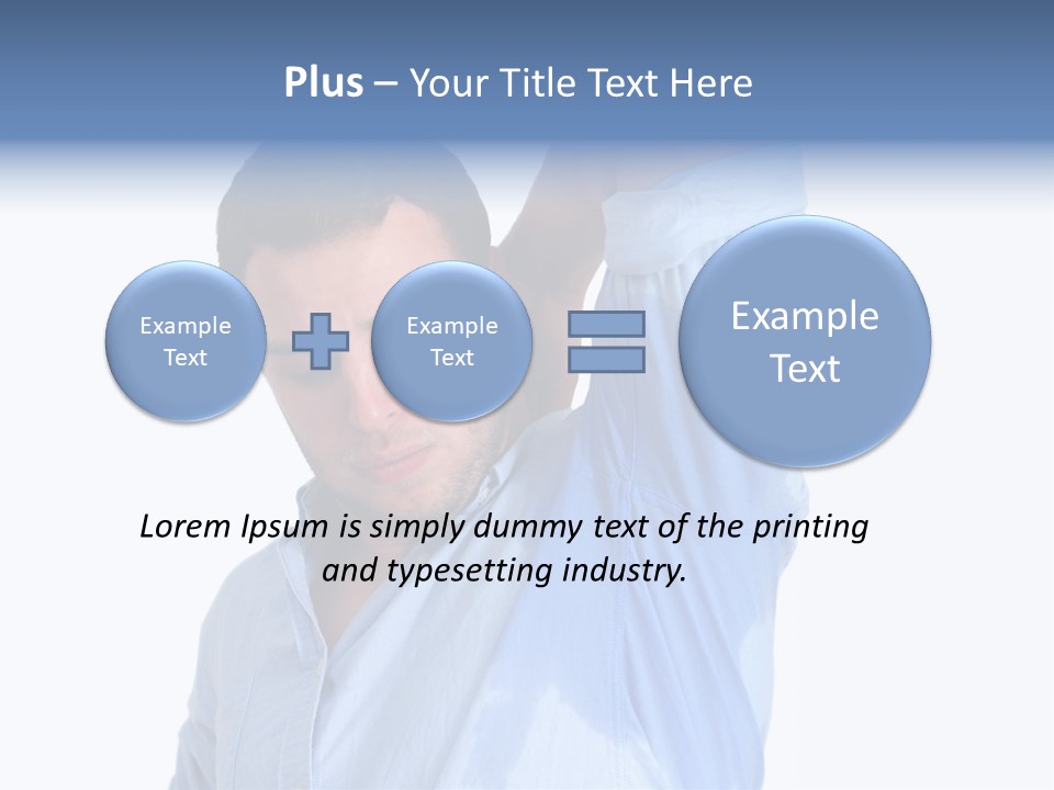 Humor Hyperhidrosis People PowerPoint Template