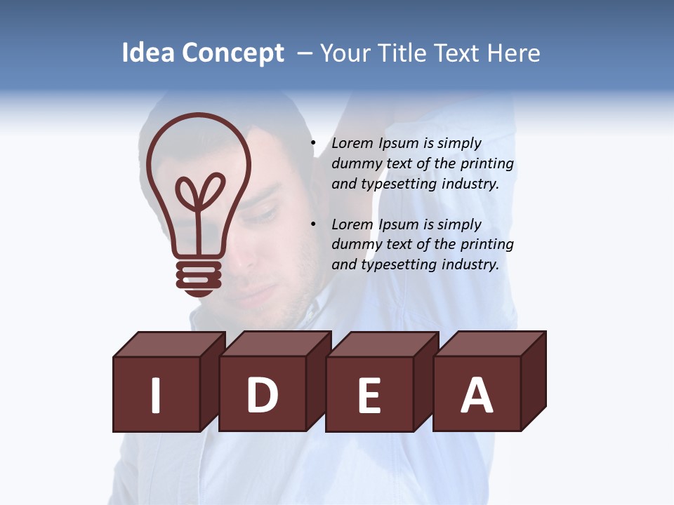 Humor Hyperhidrosis People PowerPoint Template