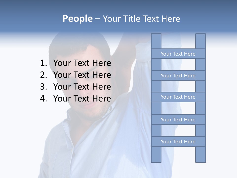 Humor Hyperhidrosis People PowerPoint Template