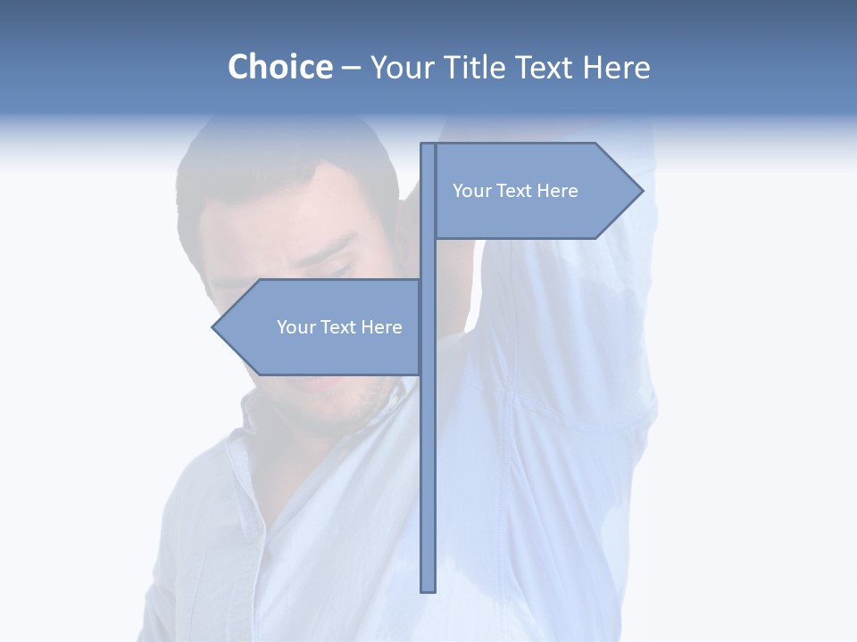 Humor Hyperhidrosis People PowerPoint Template