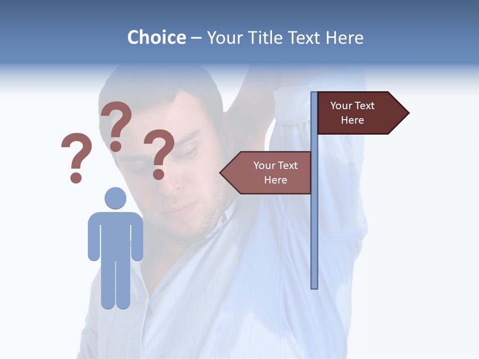 Humor Hyperhidrosis People PowerPoint Template