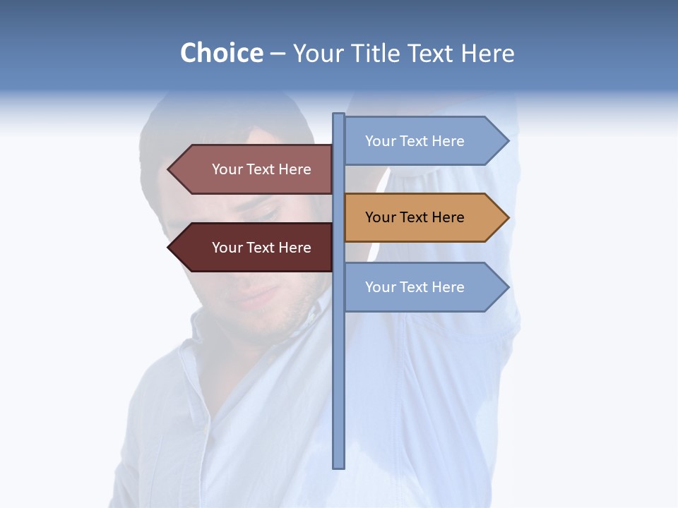 Humor Hyperhidrosis People PowerPoint Template