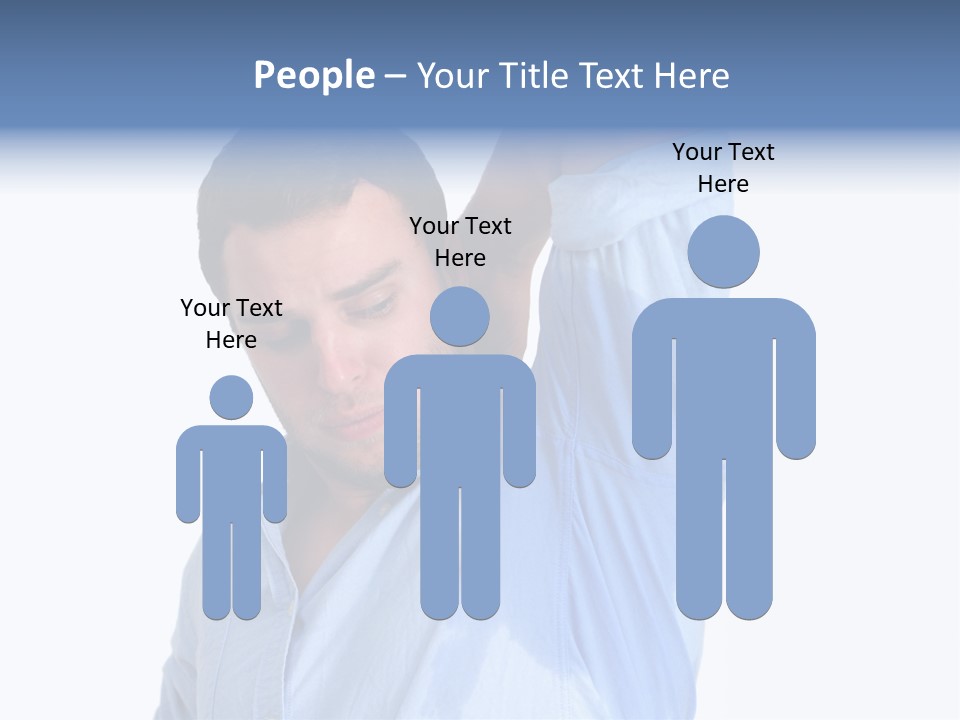 Humor Hyperhidrosis People PowerPoint Template