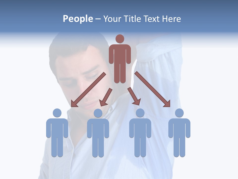 Humor Hyperhidrosis People PowerPoint Template