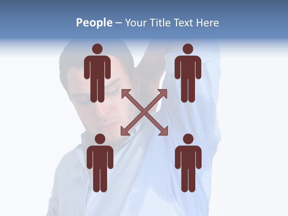 Humor Hyperhidrosis People PowerPoint Template