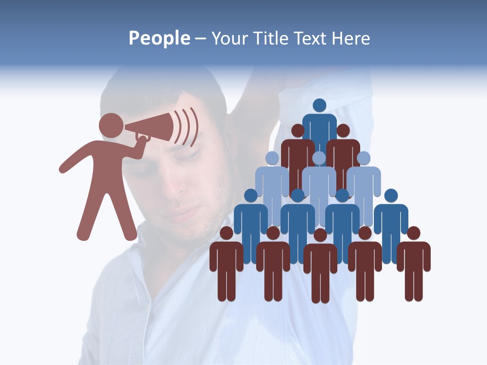 Humor Hyperhidrosis People PowerPoint Template