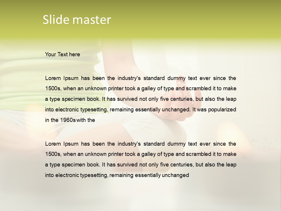 Young Hinduism Yoga PowerPoint Template