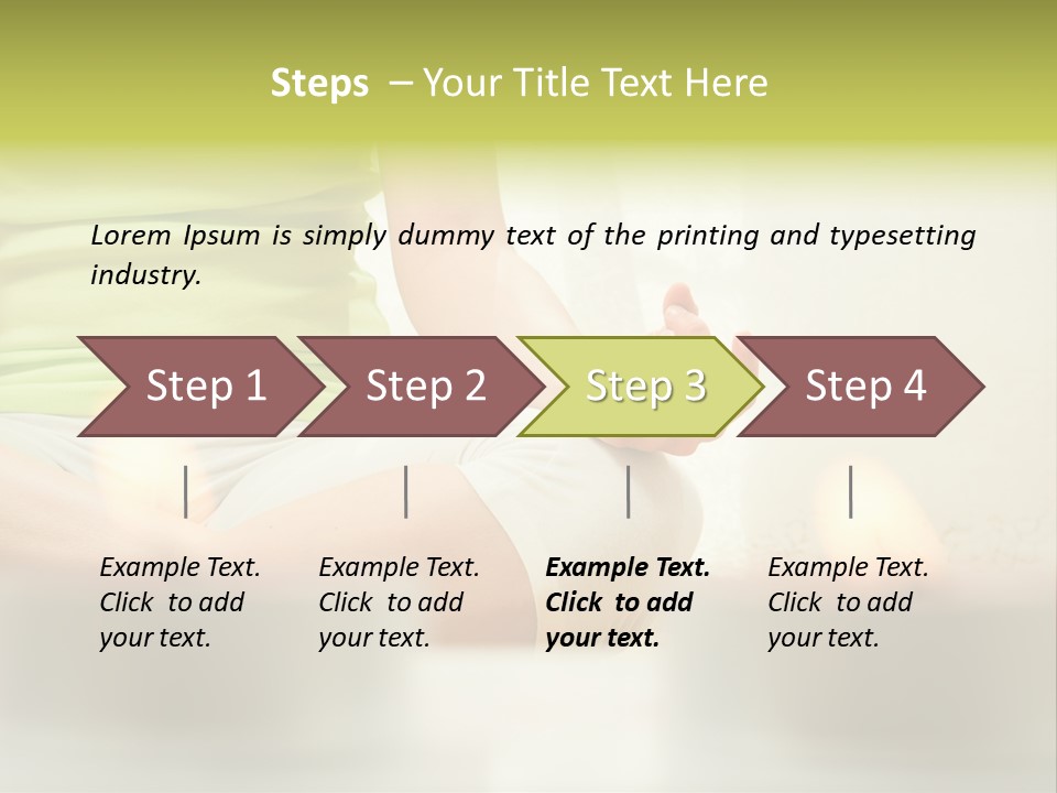 Young Hinduism Yoga PowerPoint Template