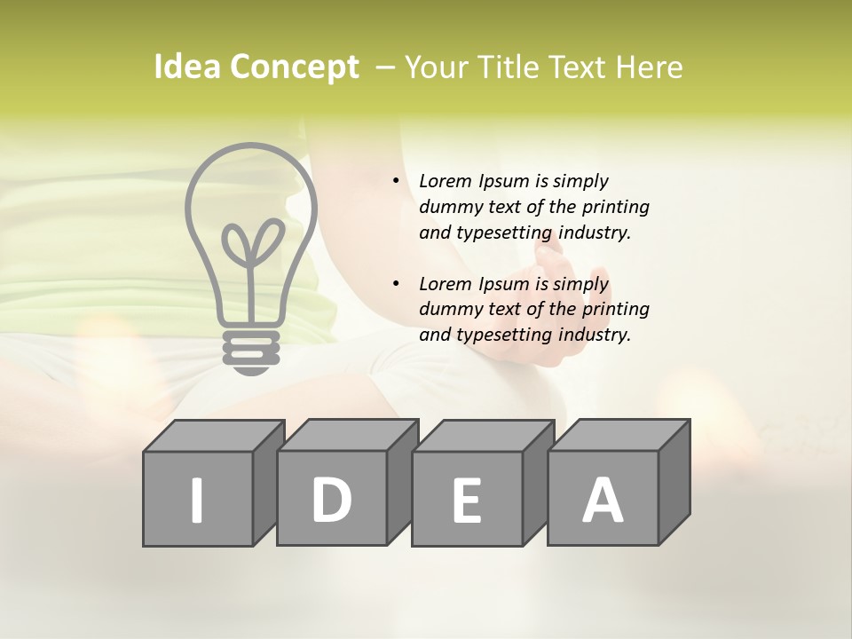 Young Hinduism Yoga PowerPoint Template