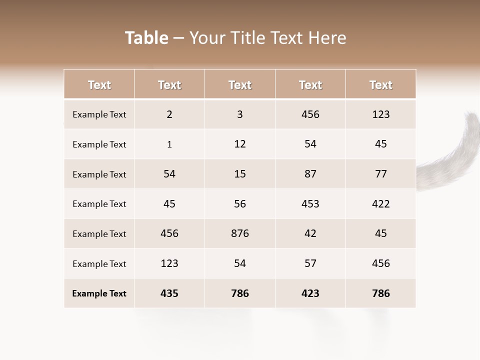 British Toddler Whiskers PowerPoint Template