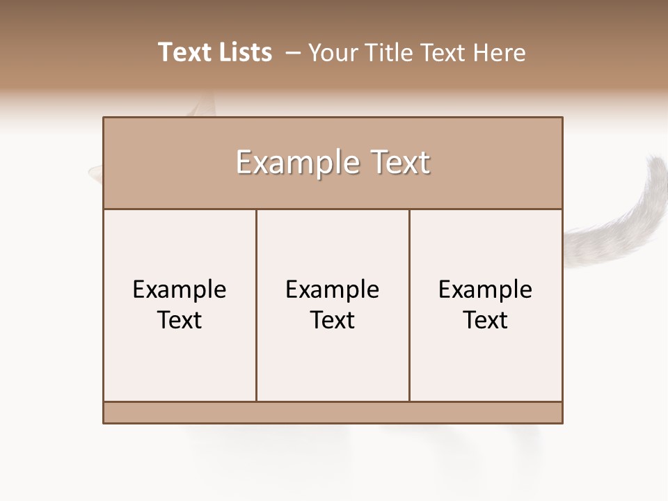 British Toddler Whiskers PowerPoint Template