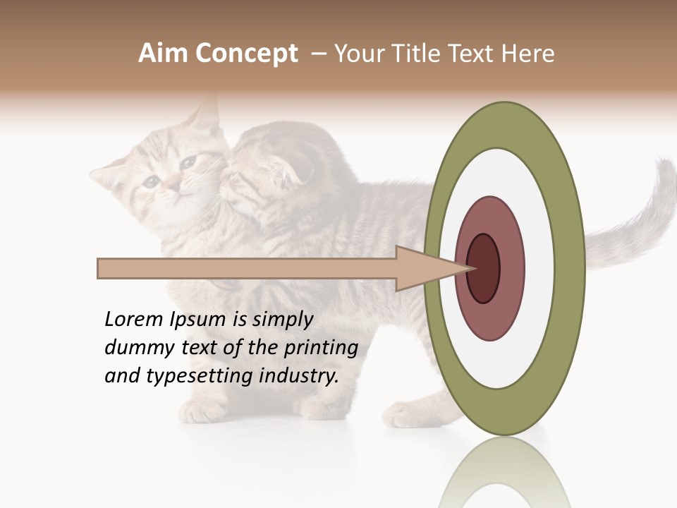 British Toddler Whiskers PowerPoint Template