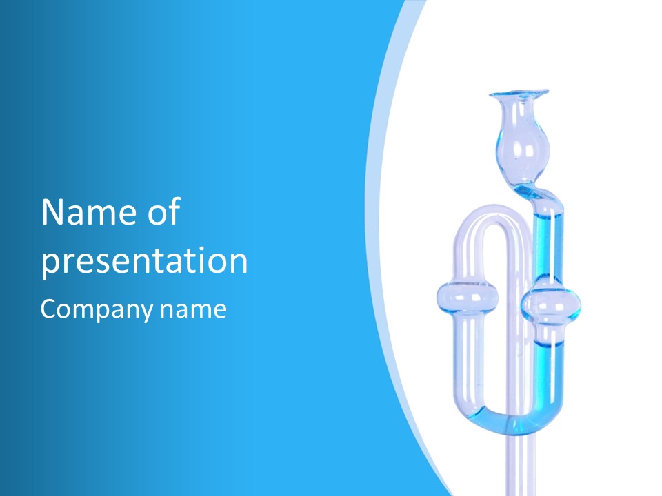 Temperature Working Tube PowerPoint Template