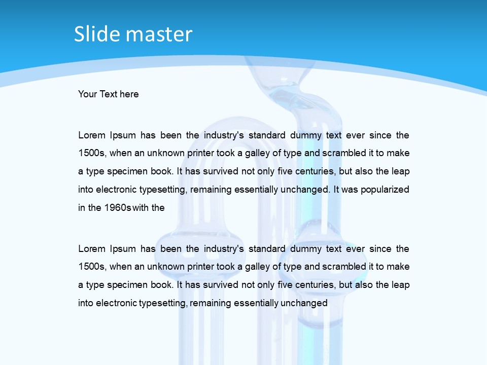 Temperature Working Tube PowerPoint Template