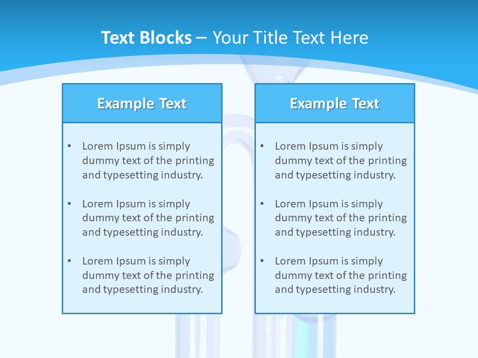 Temperature Working Tube PowerPoint Template