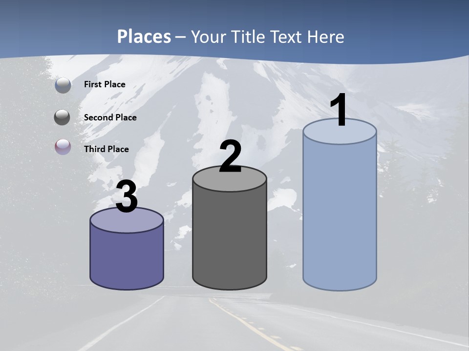Acvtive Volcano Pacific Ring Of Fire Road PowerPoint Template