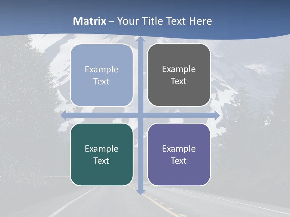 Acvtive Volcano Pacific Ring Of Fire Road PowerPoint Template