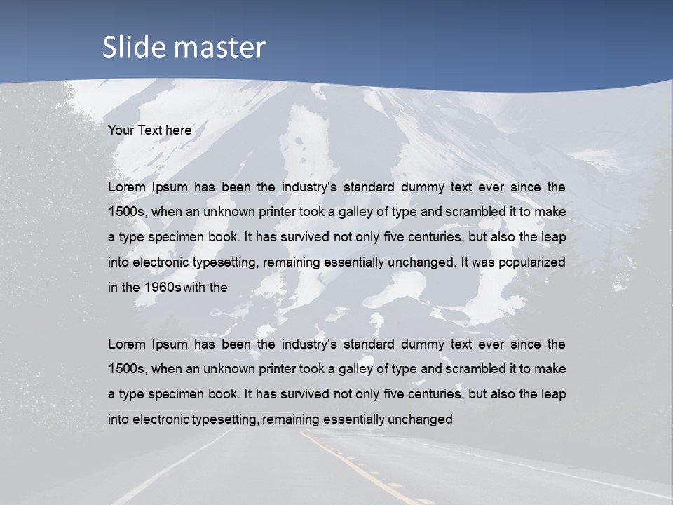 Acvtive Volcano Pacific Ring Of Fire Road PowerPoint Template