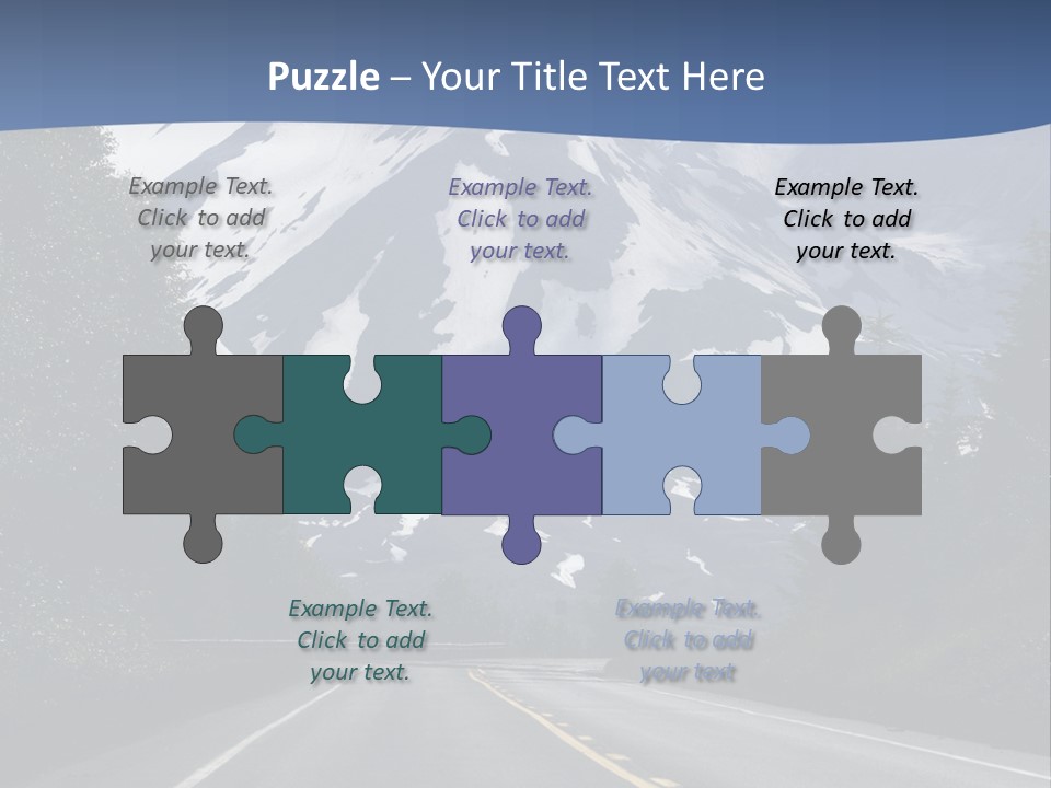 Acvtive Volcano Pacific Ring Of Fire Road PowerPoint Template