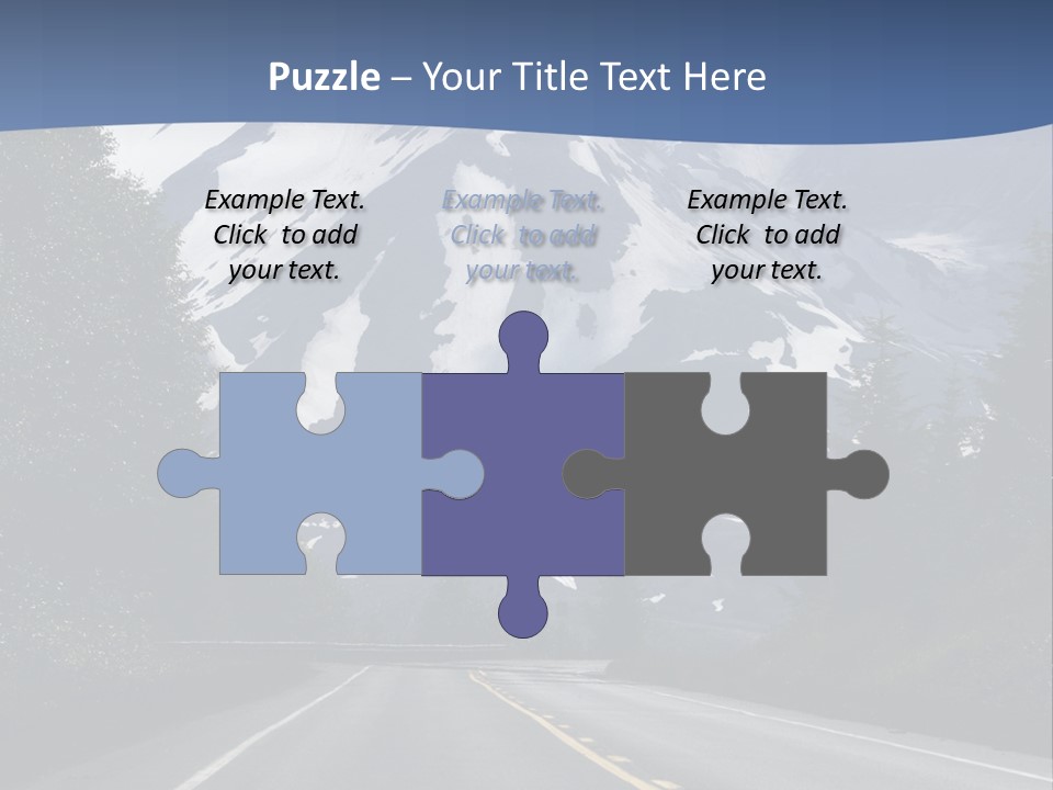 Acvtive Volcano Pacific Ring Of Fire Road PowerPoint Template