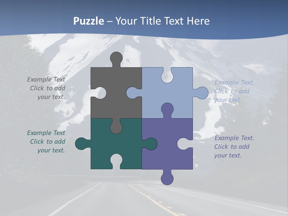 Acvtive Volcano Pacific Ring Of Fire Road PowerPoint Template