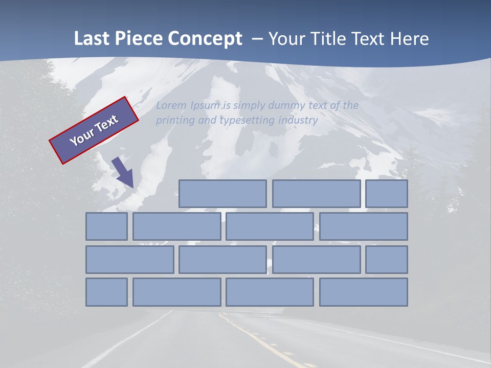 Acvtive Volcano Pacific Ring Of Fire Road PowerPoint Template