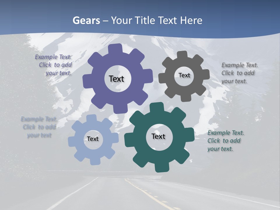 Acvtive Volcano Pacific Ring Of Fire Road PowerPoint Template