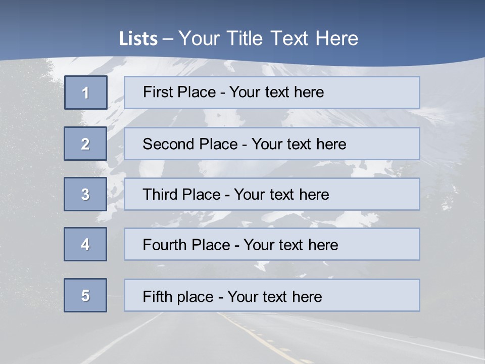 Acvtive Volcano Pacific Ring Of Fire Road PowerPoint Template