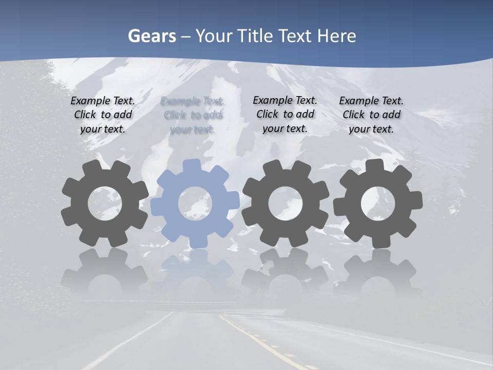 Acvtive Volcano Pacific Ring Of Fire Road PowerPoint Template